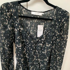 ASTR The Label Long Sleeve Puff Blouse